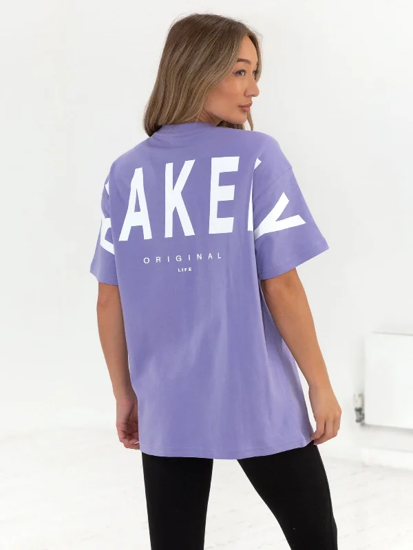 Isabel Oversized T-Shirt - Violet performance