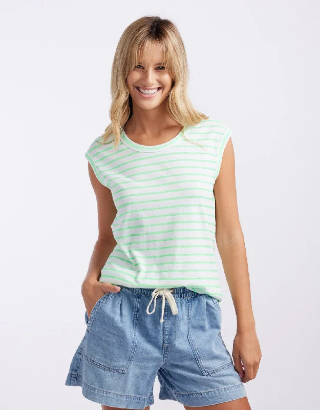 Neon Cali Tank - Neon Green Dynamic Women's Moto