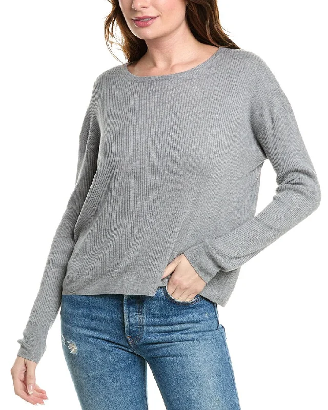 Splendid Georgie Rib Cashmere-Blend Sweater Earthy Women's 