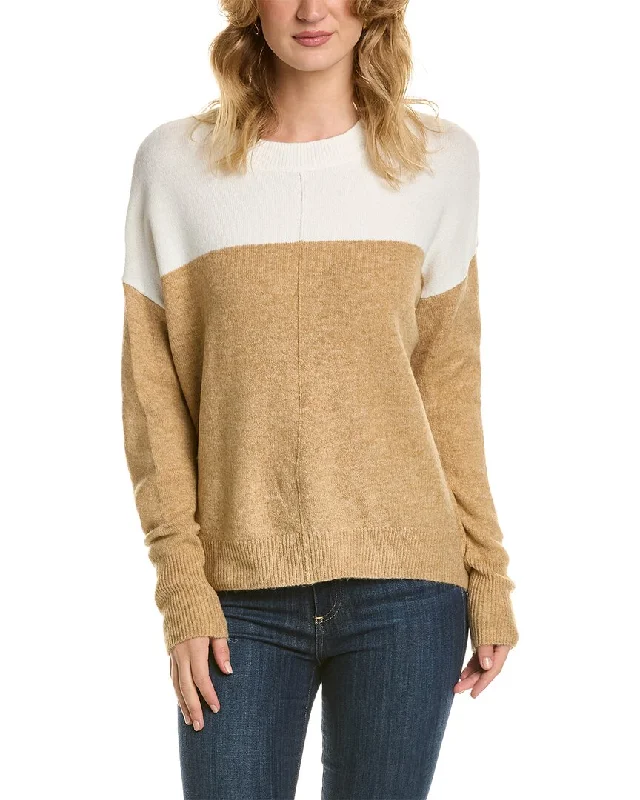 Vince Camuto Colorblock Cozy Sweater Trendy Women's Oversized