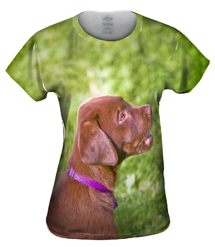 Young Chocolate Lab Hip Women's Retro