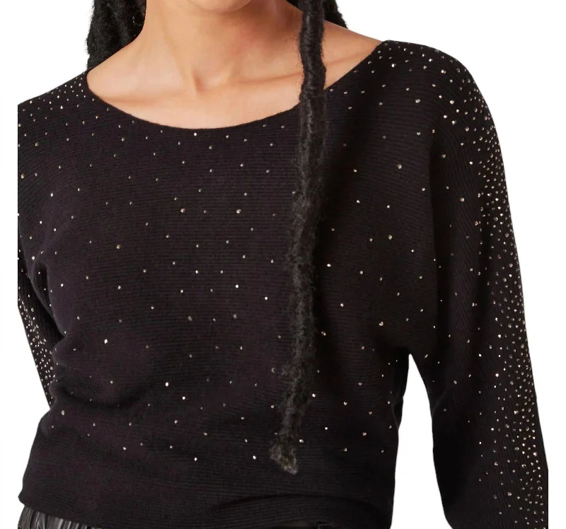 Glow Where You Go Sweater In Black Vacation