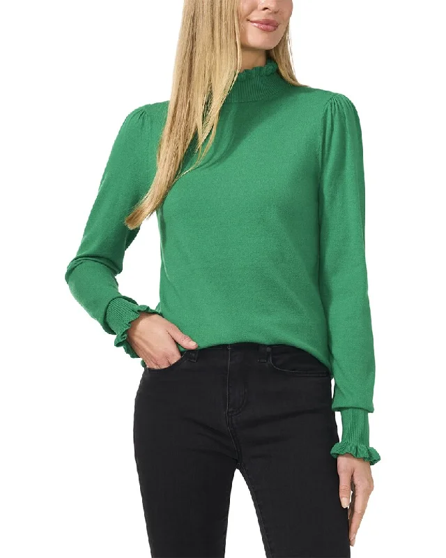 CeCe Mock Neck Sweater Feminine Women's Style 