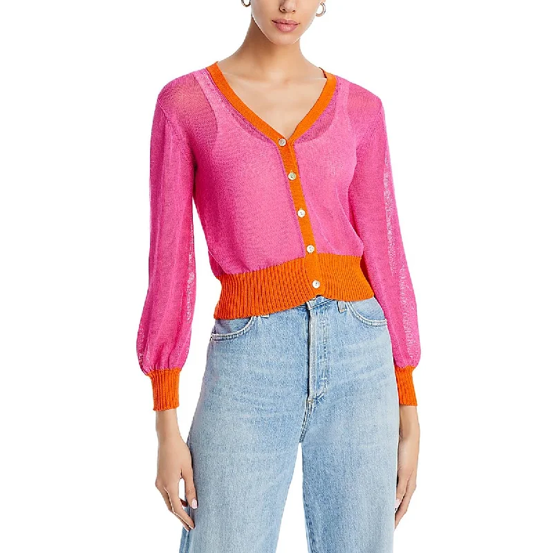 Womens Crop Buttons Cardigan Sweater Athletic Women's 