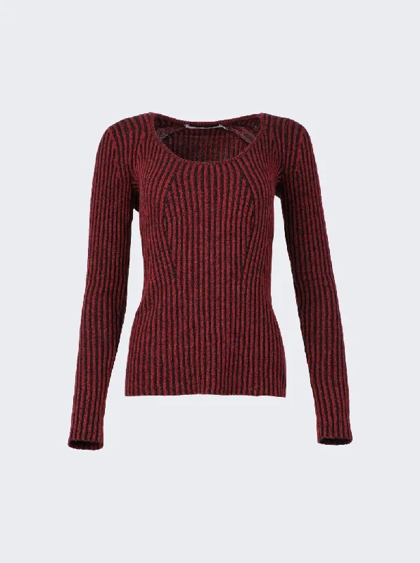 Proenza Schouler White Label Plaited Rib Scoop Neck Sweater Neutral Country