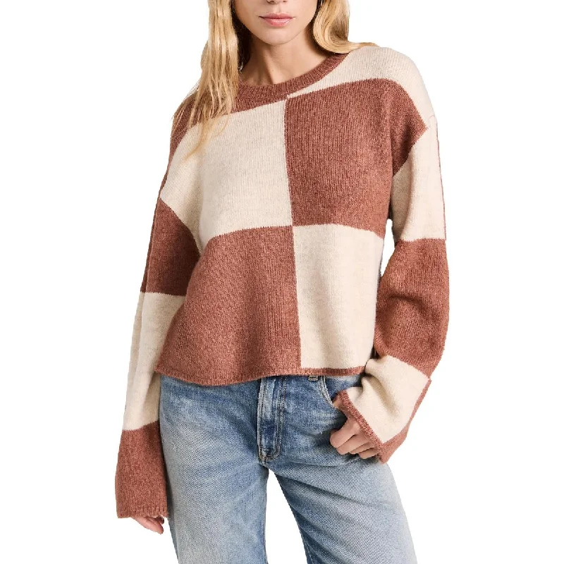 Womens Long Sleeves Casual Crewneck Sweater Sharp Women's Italian