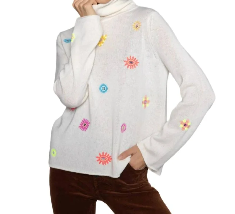 Lucky Charms Sweater In Winter White Modern Women's 