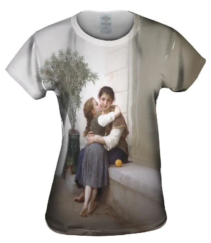 William Adolphe Bouguereau - "A Little Coaxing" (1890) Casual Women's Japanese 