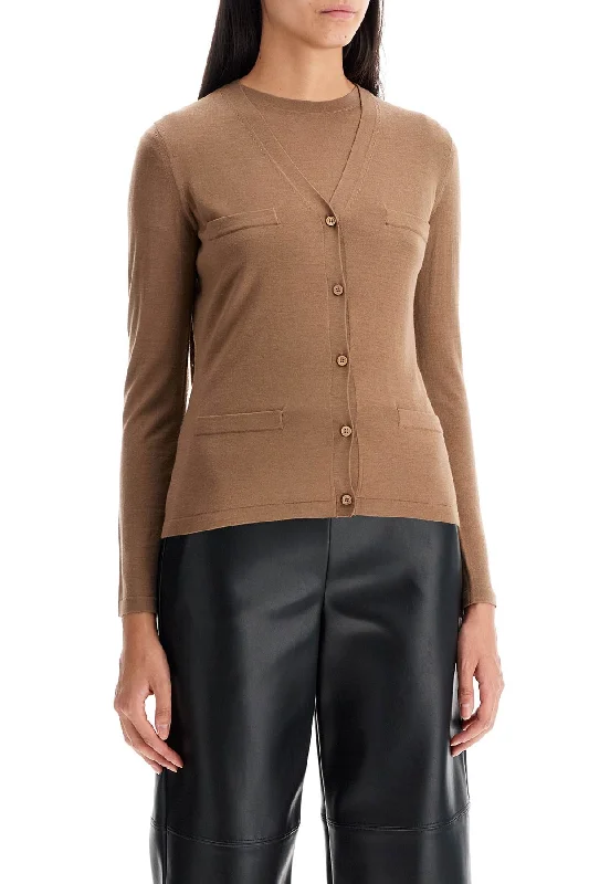 S Max Mara Wool Yarn Cardigan For A Feminine Women's Style 
