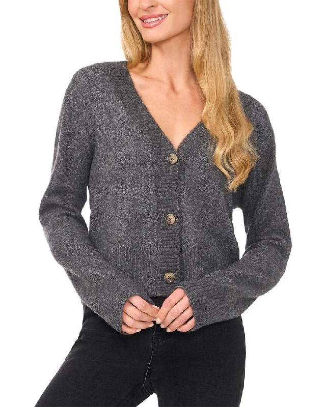 CeCe V-Neck Crop Cardigan Relaxed Women's 