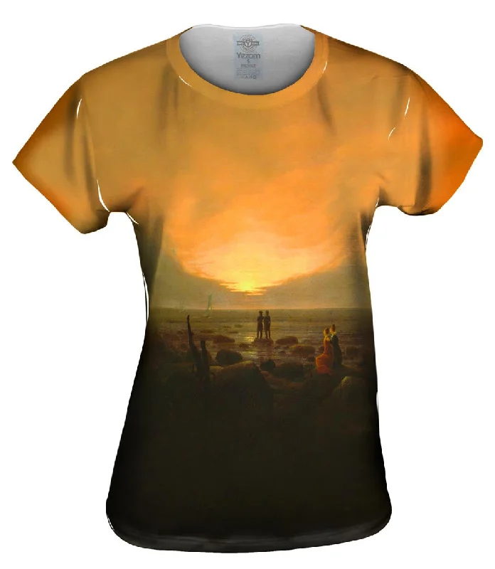 Caspar David Friedrich - "Moonrise by the Sea" (1821) Relaxed Women's Beachy