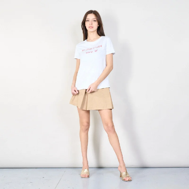 Playful slogan print t-shirt wholesale Relaxed Women's 