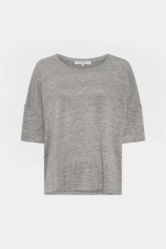 T-shirt Giorgia Dbt57b249 Grey Sleek Women's Metallic