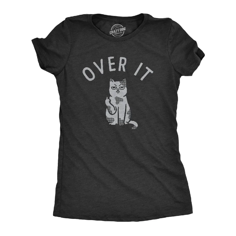 Over It Cat Women's T Shirt Youthful Women's Anime - inspired