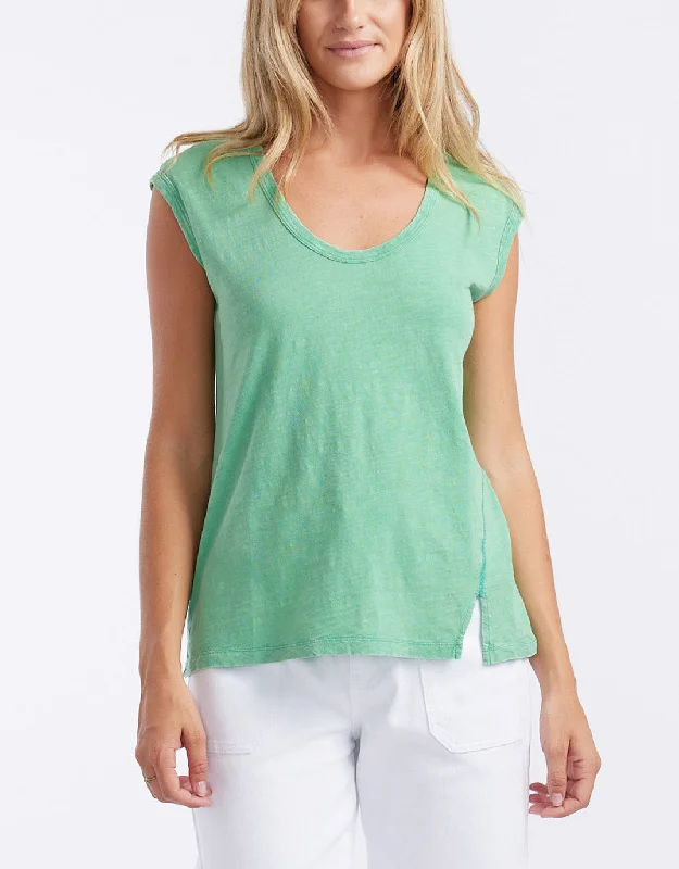 Cali Stitch Tank - Apple Geometric