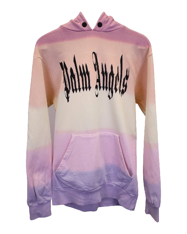 Palm Angels Logo Hoodie in Multicolor Cotton Hip Women's Retro
