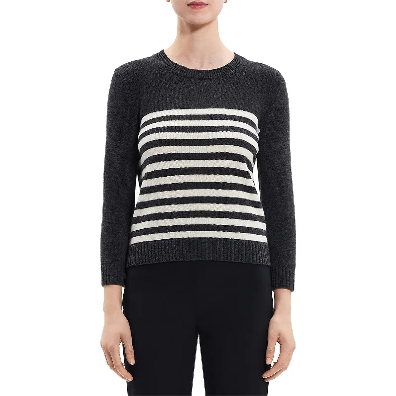 Womens Wool Long Sleeves Crewneck Sweater Bold Women's Statement
