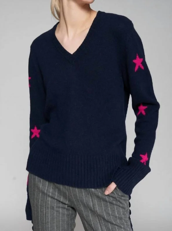 Estrellas Sweater In Navy Youthful Women's Pop