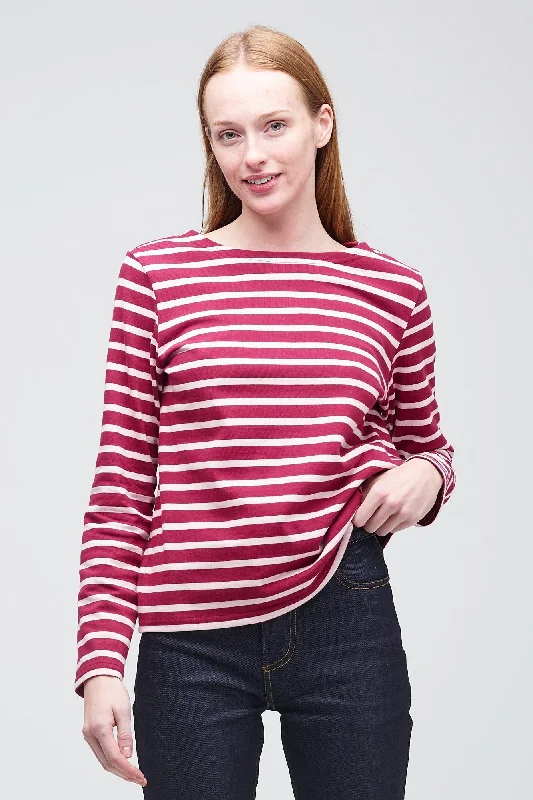 Women's Breton - Burgundy/Ecru Stylish Women's Neon