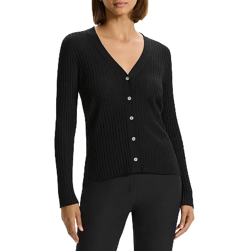 Womens Merino Wool Button Front Cardigan Sweater Practical Women's Quick - dry