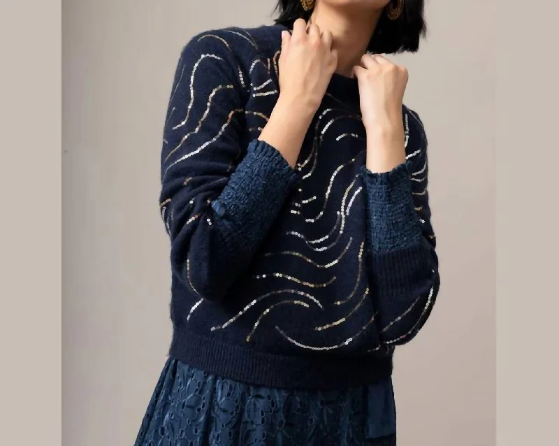 Luna Sweater In Navy Women