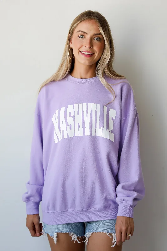 Lavender Nashville Sweatshirt Refined Women's Velvet