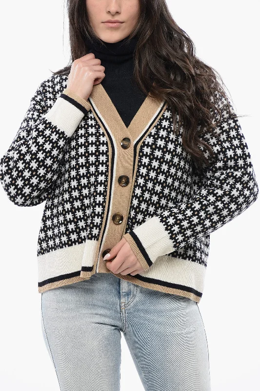 Barbour Wool Blend Francesca Cardigan Dapper Women's 1920S