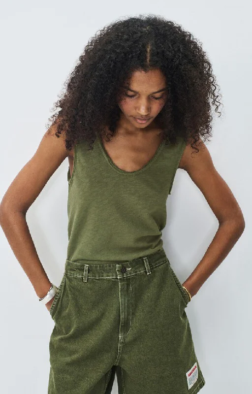 Tank Son29g Tortue-Vintage Unique Women's Upcycled