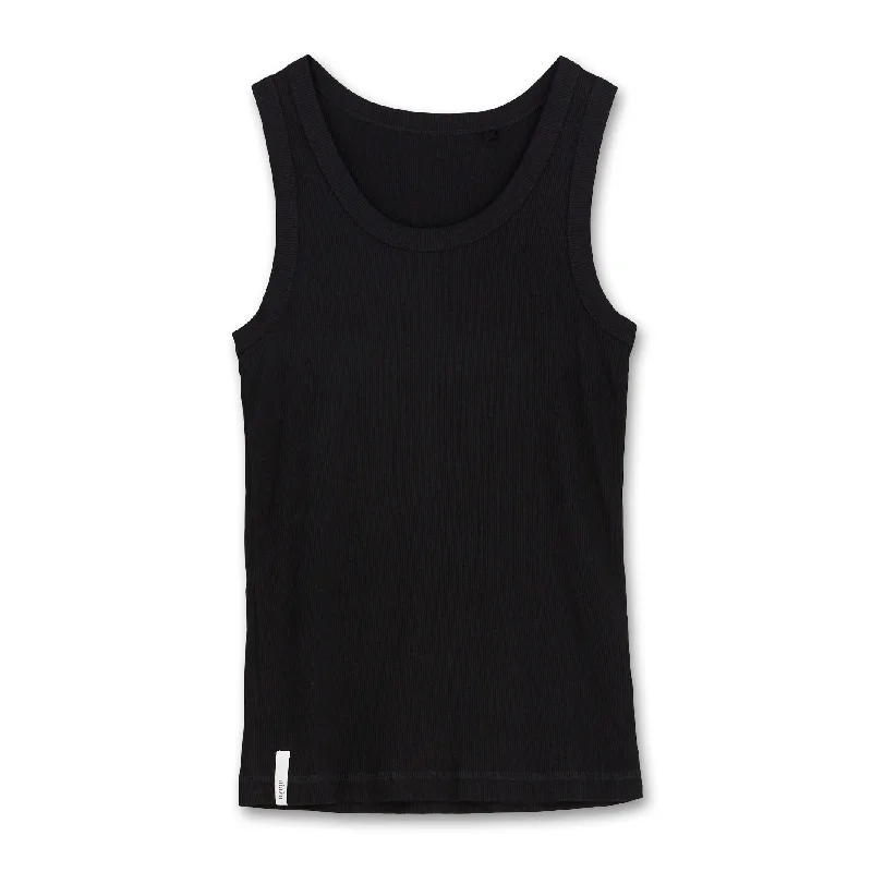 Rib Tank Top, Sort Dynamic Women's Moto