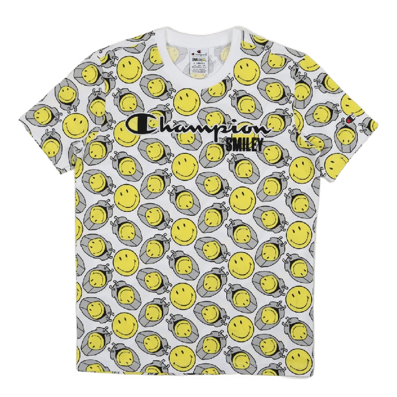 Champion X Smiley - Crewneck T White Al (wht) Compression