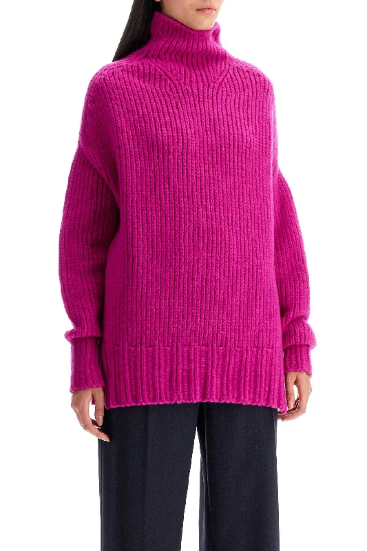Lanvin High-Neck Wool Sweater Unique Women's Upcycled