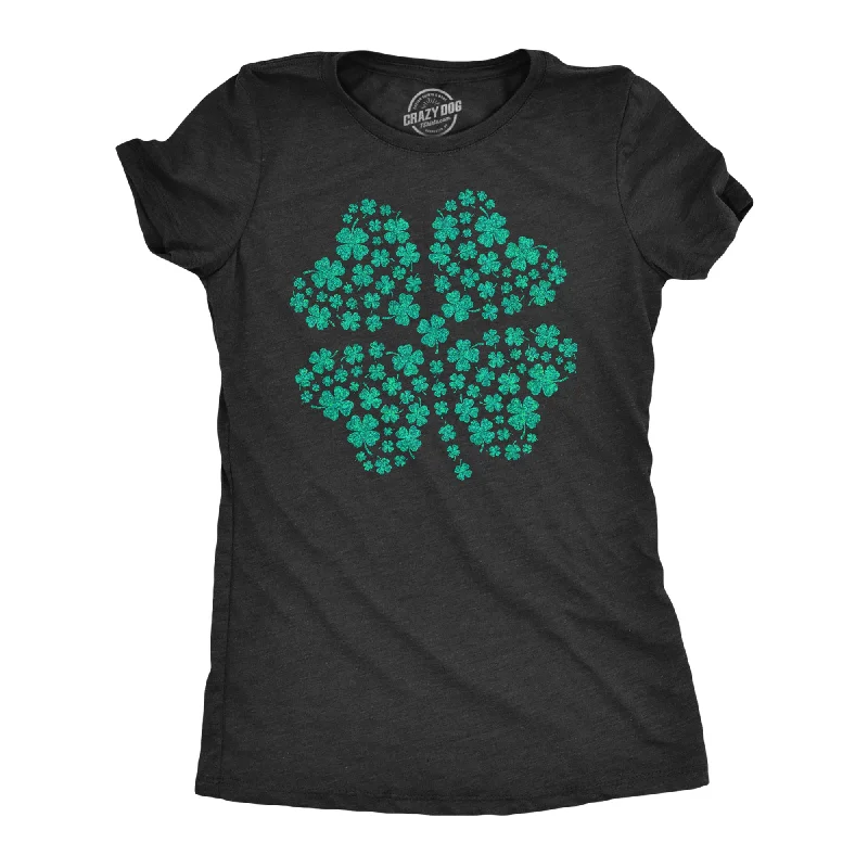 Glitter Clover Women's T Shirt Sporty Women's Tennis
