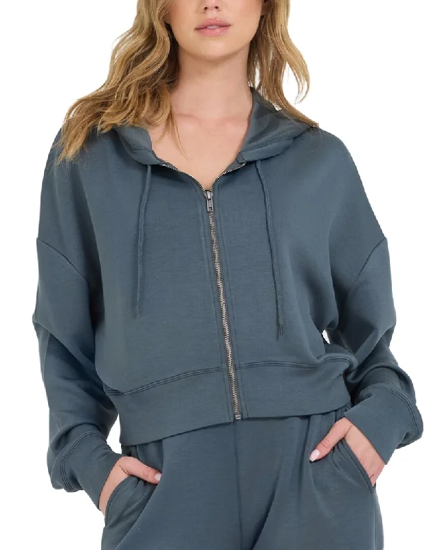 Vintage Havana Cloud Fleece Crop Zip-Up Modern Women's 