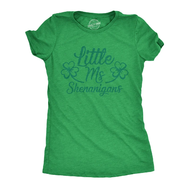 Little Ms Shenanigans Women's T Shirt Confident Women's Power