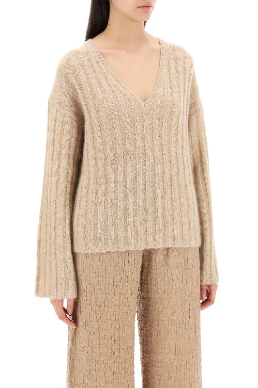 By Malene Birger Cimone Sweater In Flat-Ribbed Knit Sustainable Organic