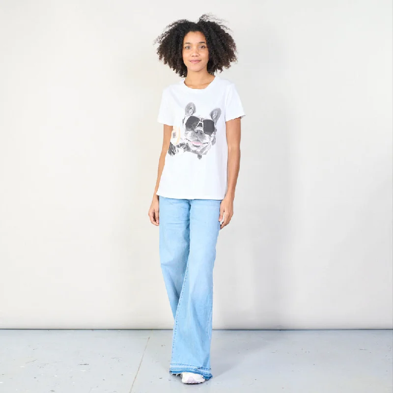 Fun graphic t-shirt with relaxed fit wholesale Sleek Women's 