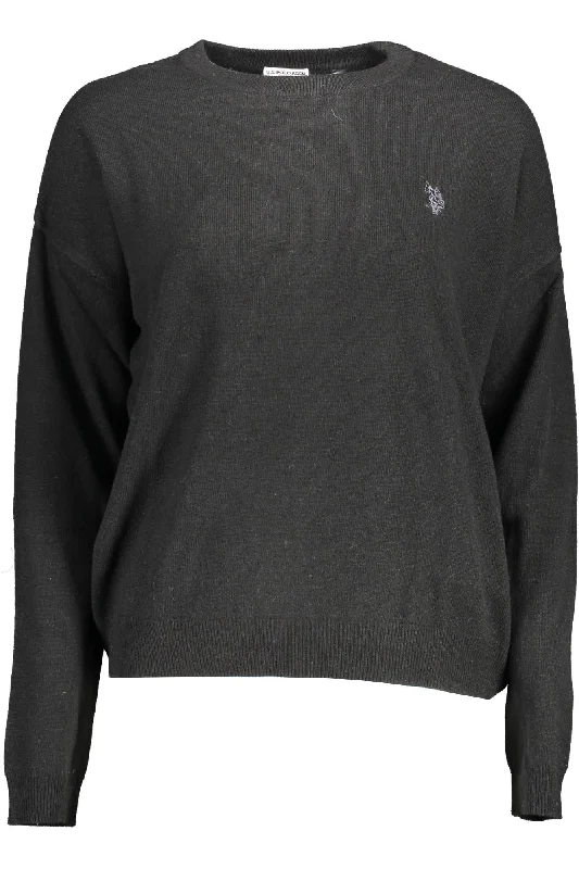 U.S. POLO ASSN. Elegant Long-Sleeved Wool Blend Women's Sweater Youthful Women's Anime - inspired