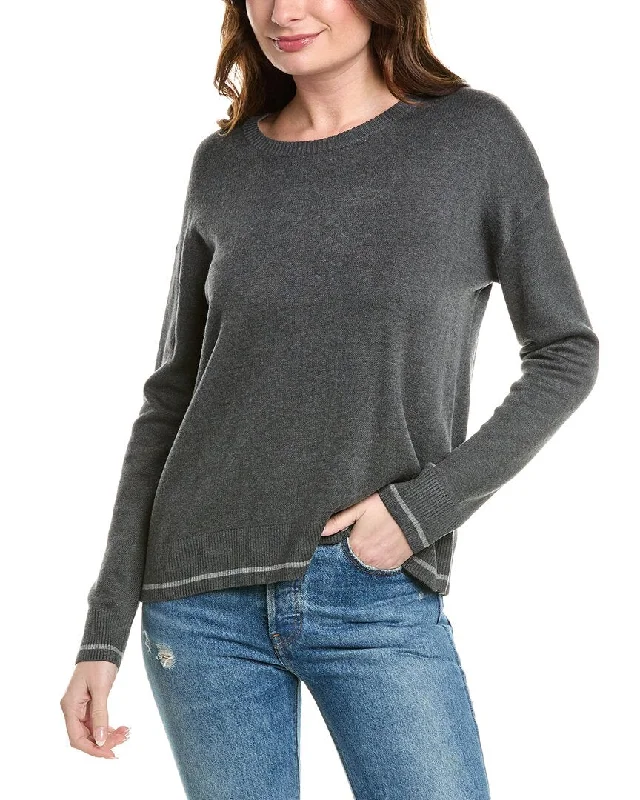 Splendid Sydney Crewneck Cashmere-Blend Sweater Sustainable Organic