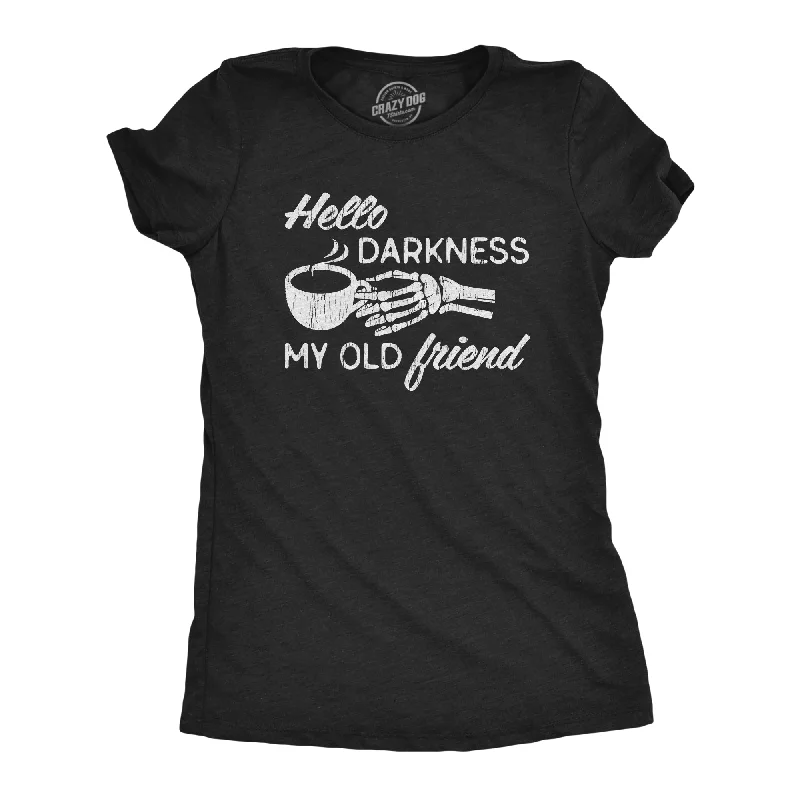 Hello Darkness My Old Friend Women's T Shirt Sporty Women's Tennis