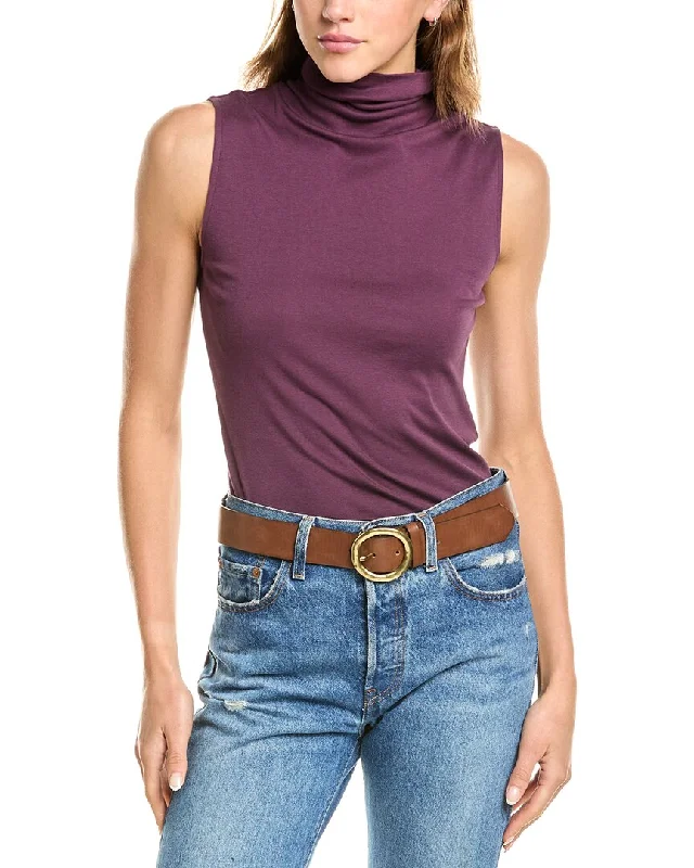 Vince Turtleneck Tank Feminine Women's Soft 