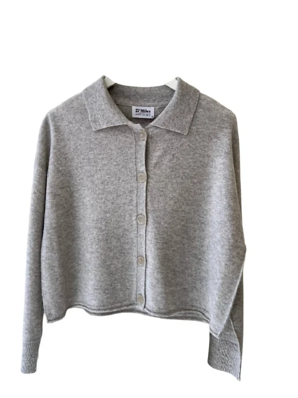 Women's Chelsea Sweater In Heather Grey Refined Women's Velvet