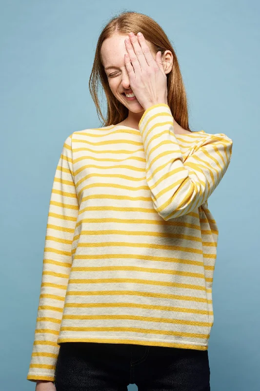 Women's Breton - Ecru/Yellow European