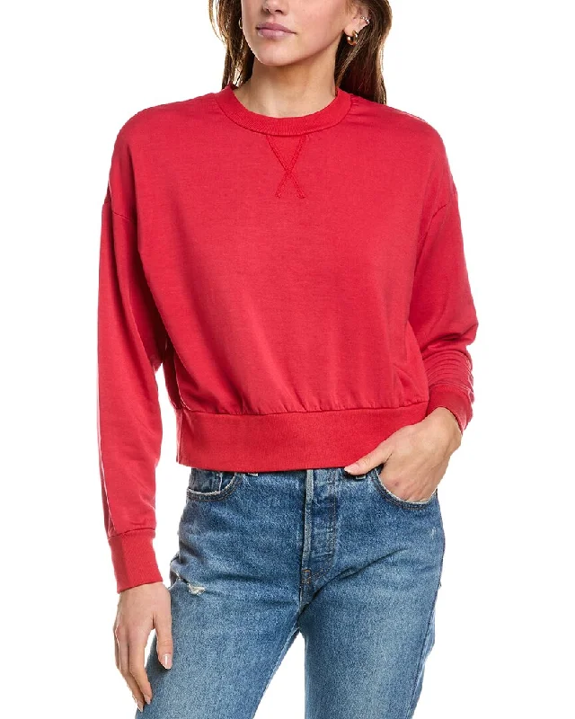 Stateside Softest Fleece Cropped Pullover Elegant Women's Formal 