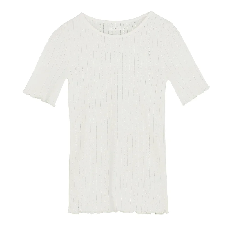 Edie T-Shirt, Off White Sporty Women's Athleisure 