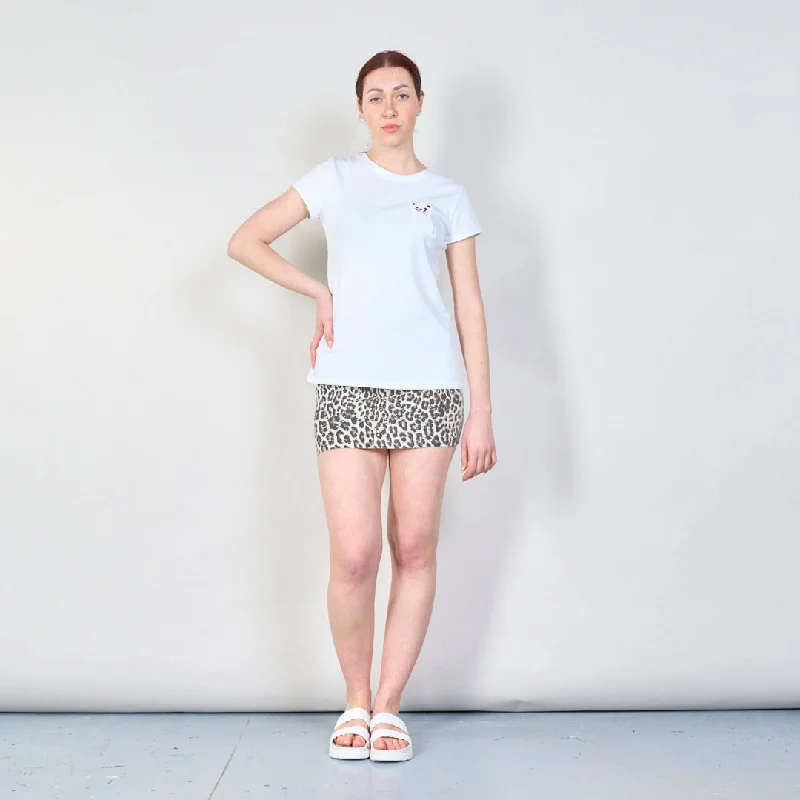 Embroidered cat t-shirt with casual fit wholesale Refined Women's Classic 
