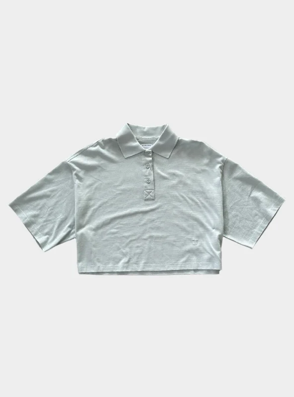 Mint Cropped Polo Classic Women's Tweed
