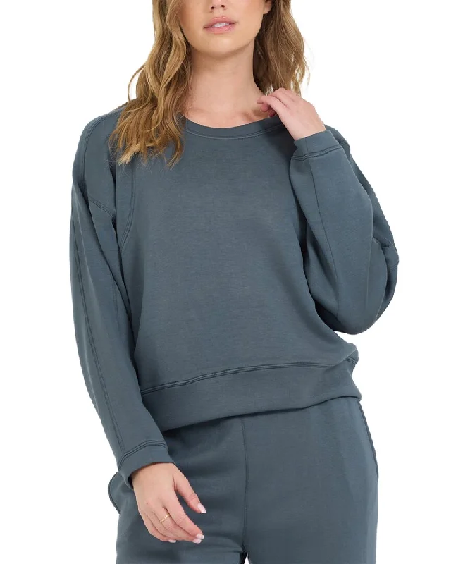 Vintage Havana Cloud Fleece Crewneck Top Modern Women's Tech