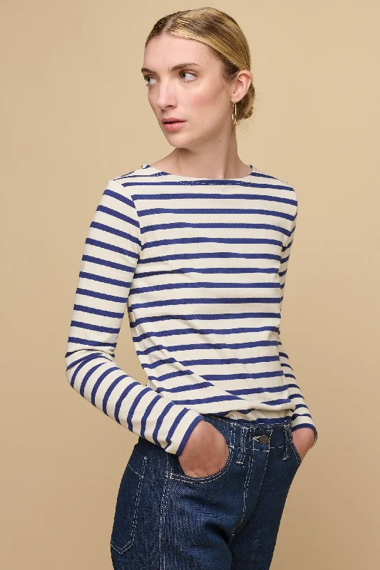 Women's Breton - Ecru/Bright Blue Tough Women's Military - inspired