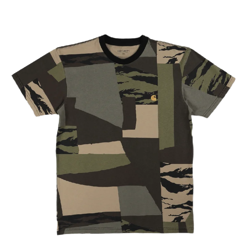 S/s Chase T-shirt Camo Mend / Gold Business