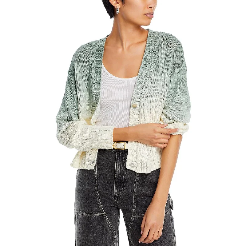 Womens Knit Ombre Cardigan Sweater Modern Women's 